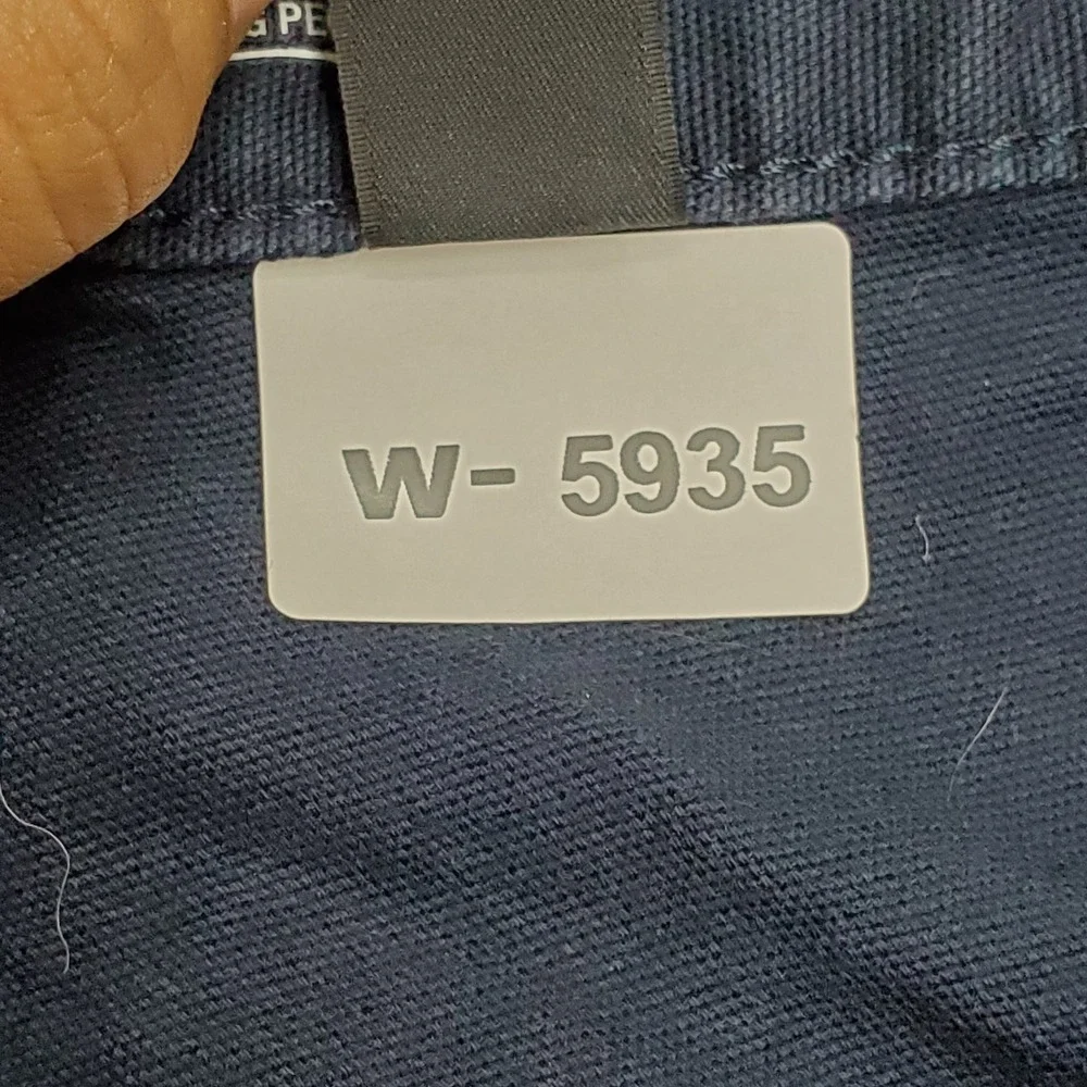 Carhartt Men Pants 32X34 Navy Canvas BN2291-M Work Pants Logo